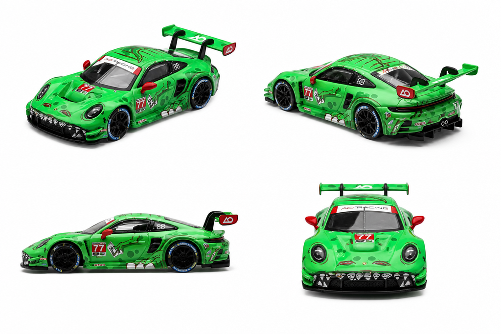 (Preorder)Mini GT 1:64 Porsche 911 GT3 R (992) #77 AO Racing 2025 IMSA Sebring 12 Hrs Class Winner-Ships July 2026