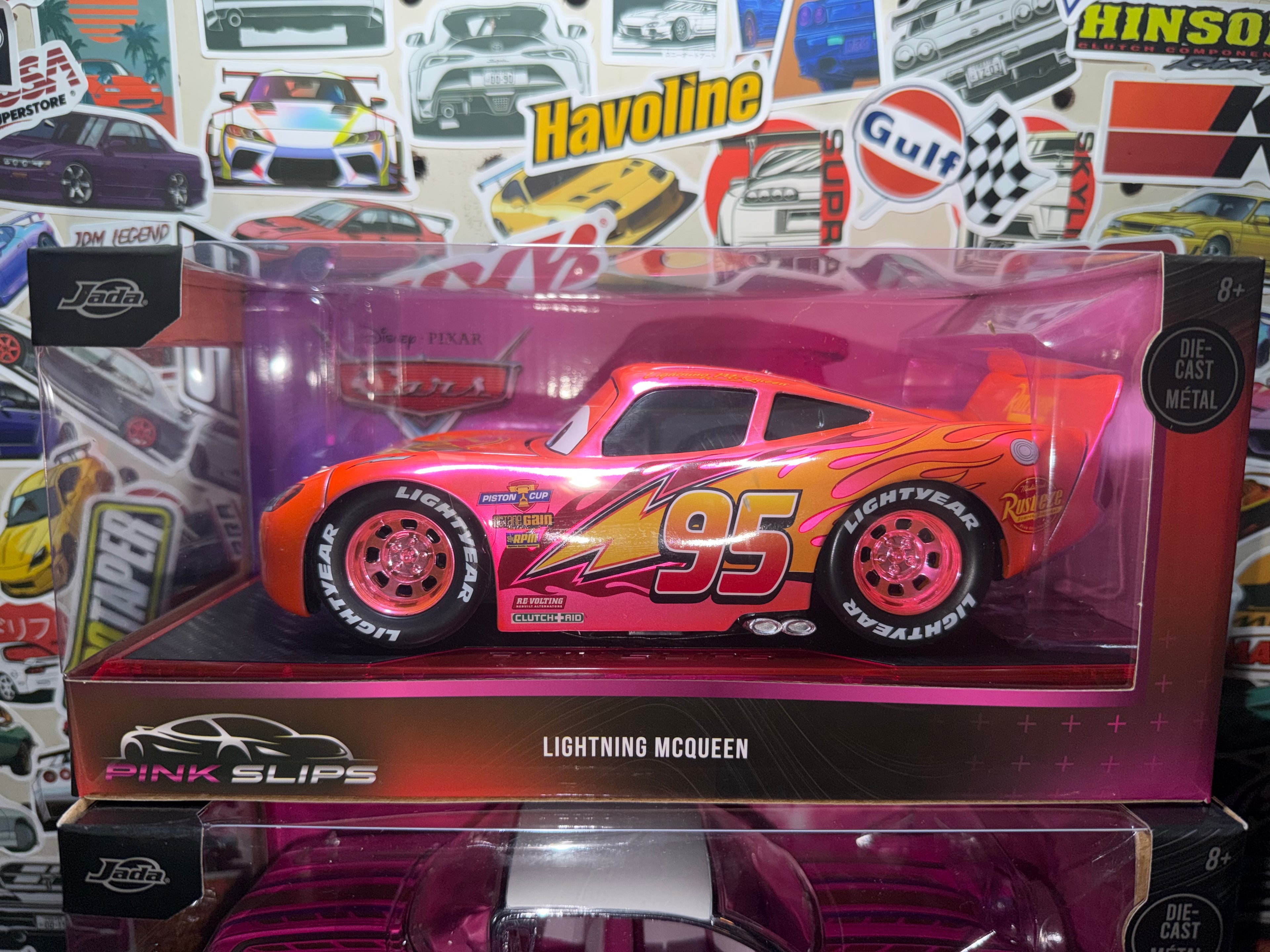 Jada Toys Pink Slips Lightning McQueen Die-Cast 1:24 Disney Pixar Cars CHASE