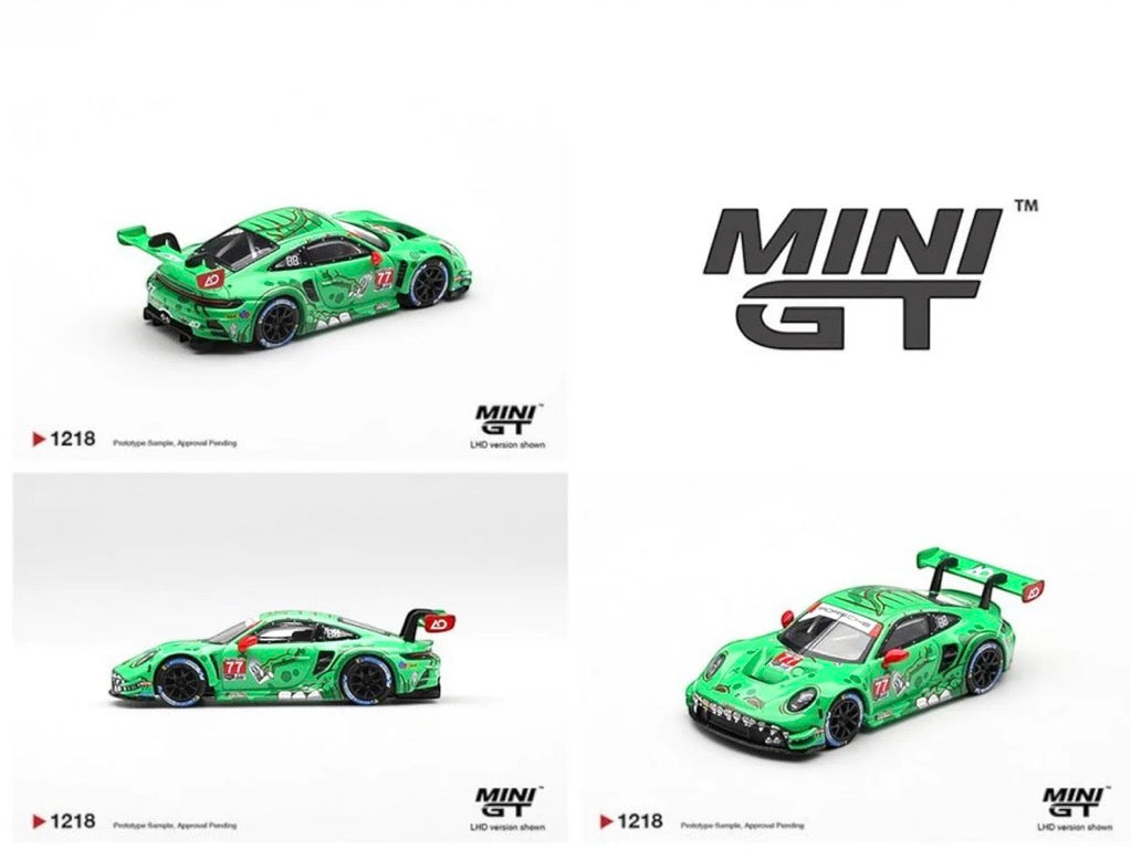 (Preorder)Mini GT 1:64 Porsche 911 GT3 R (992) #77 AO Racing 2025 IMSA Sebring 12 Hrs Class Winner-Ships July 2026