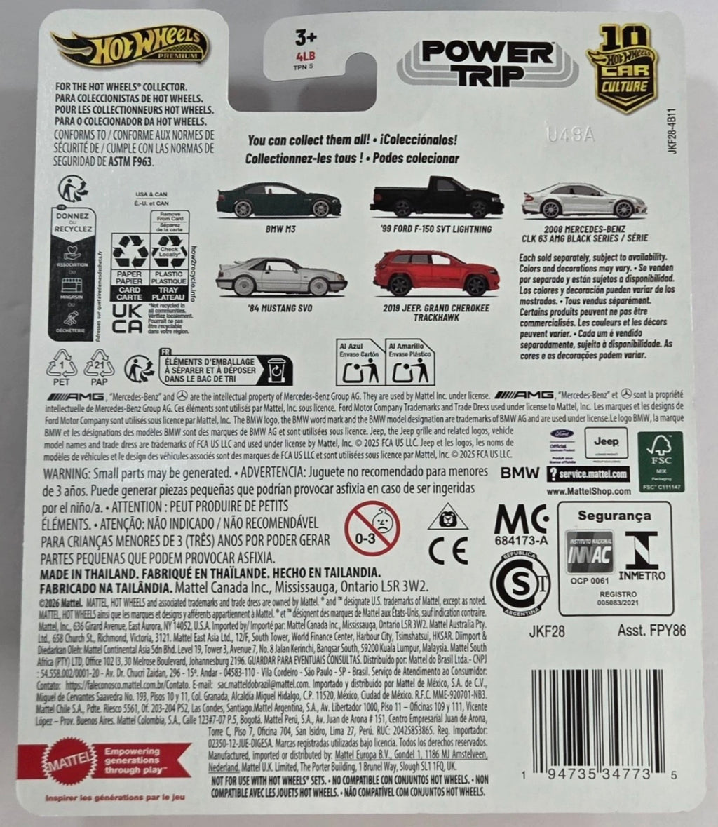 2019 Jeep Grand Cherokee Trailhawk 5/5 JKF28 POWER TRIP Hot Wheels Premium 2026