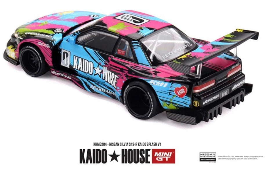 (Preorder) Kaido House x Mini GT 1:64 Nissan Silvia S13-R Kaido Splash V1- Limited Edition ETA October 2026