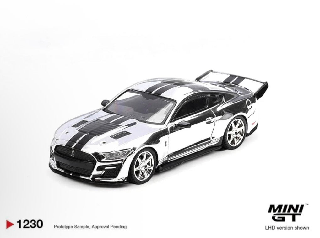 (Preorder) Mini GT 1:64 Shelby GT500 Dragon Snake Concept – Chrome Silver – Limited Edition-Ships September 2026