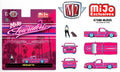 (Preorder) M2 Machines 1:64 Diorama Series 1995 Chevrolet S10 Lowriders with Girl & Pitbull Dog Figures – Pink – Mijo Exclusives-Ships Summer 2026
